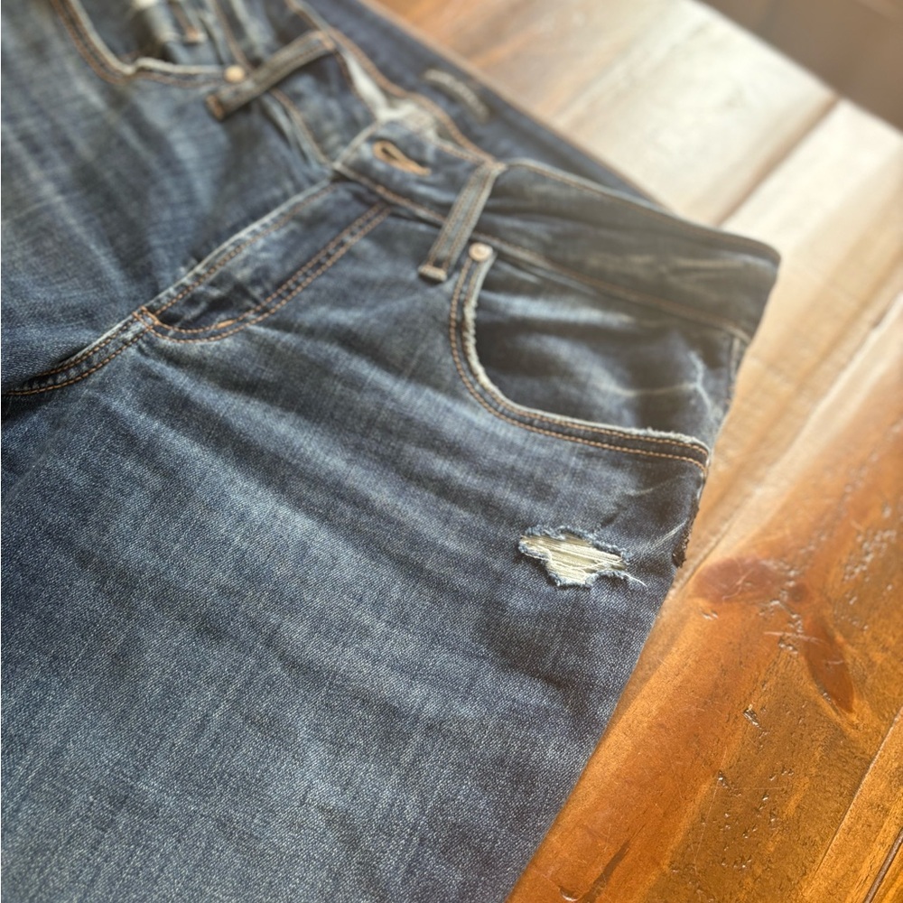 Silver Jeans Women's Boyfriend Jeans - Dark Blue Wash - Picture 3 of 11
